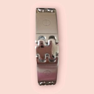 Heren RVS Armband met rondje voor een kleine hren pols