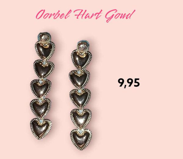 Oorbel Hart Goud