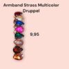 Armband Strass Multicolor Druppel