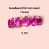 Armband Strass Roze Ovaal